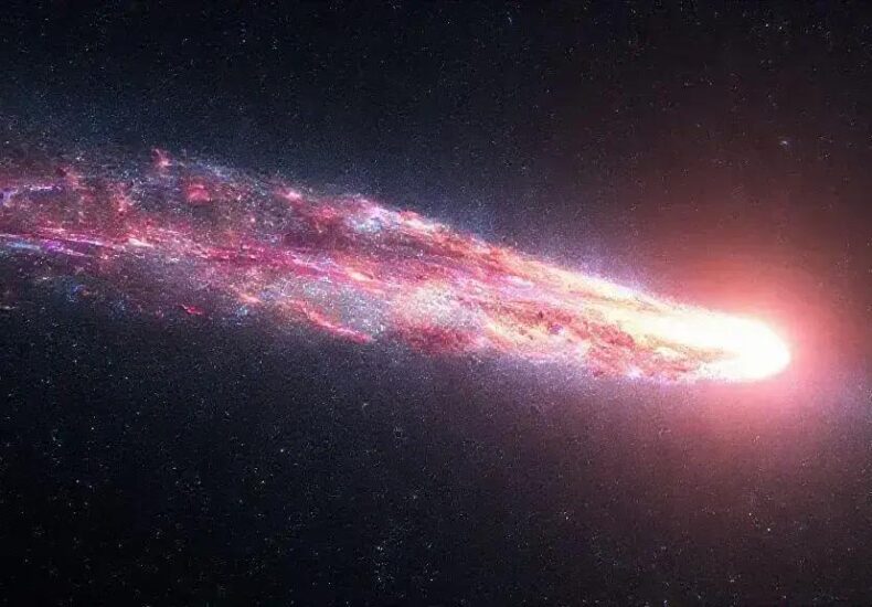 Astronomers Capture Rare Multi-Tailed Comet 3I/ATLAS Beside Galaxy