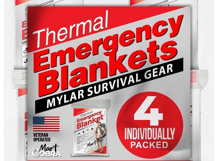 Emergency Blanket 4-Pack: Essential Survival Gear for 2025