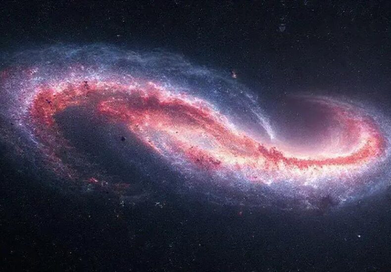 Extraordinary Multi-Tailed Comet 3I/ATLAS Observed Next to Distant Galaxy