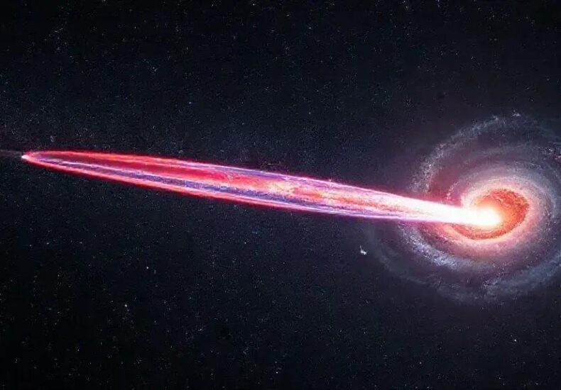 Rare Multi-Tailed Comet 3I/ATLAS Revealed Near Galaxy: An Astronomical Marvel