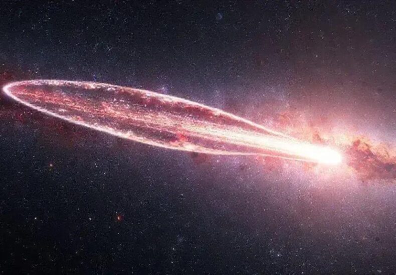 Rare Multi-Tailed Interstellar Comet 3I/ATLAS Captured Near Galaxy