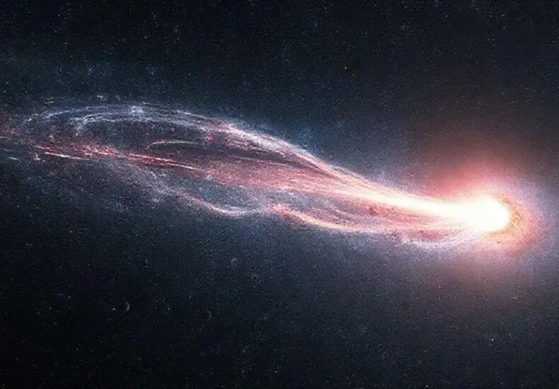 Rare Multi-Tailed Interstellar Comet 3I/ATLAS Captured Near Galaxy