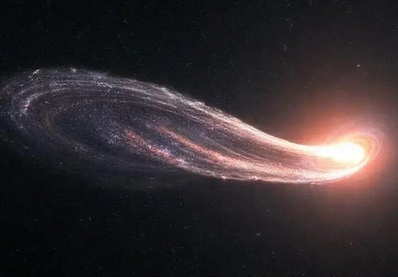 Rare Multi-Tailed Interstellar Comet 3I/ATLAS Observed Next to Deep Space Galaxy