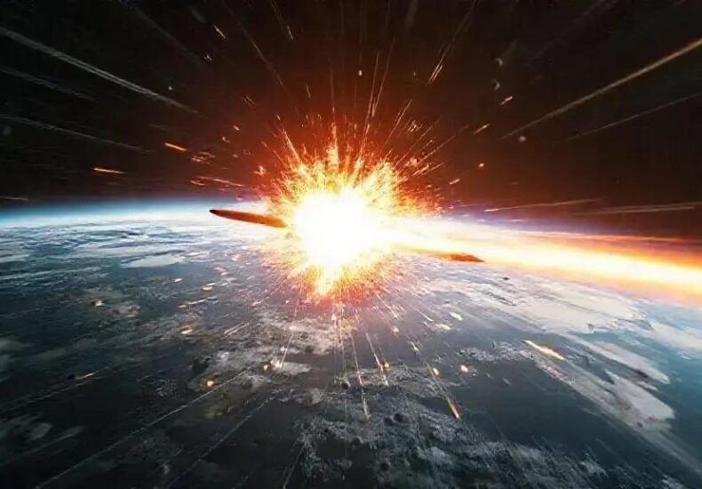 The Terrifying Impact of a Needle Traveling at Light Speed